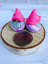 Load image into Gallery viewer, Neon Pink and Purple Swirl Mini Gnome
