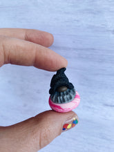 Load image into Gallery viewer, Glitter Wizard Black Hat and Pink Swirl Gnomes
