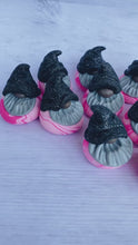 Load and play video in Gallery viewer, Glitter Wizard Black Hat and Pink Swirl Gnomes
