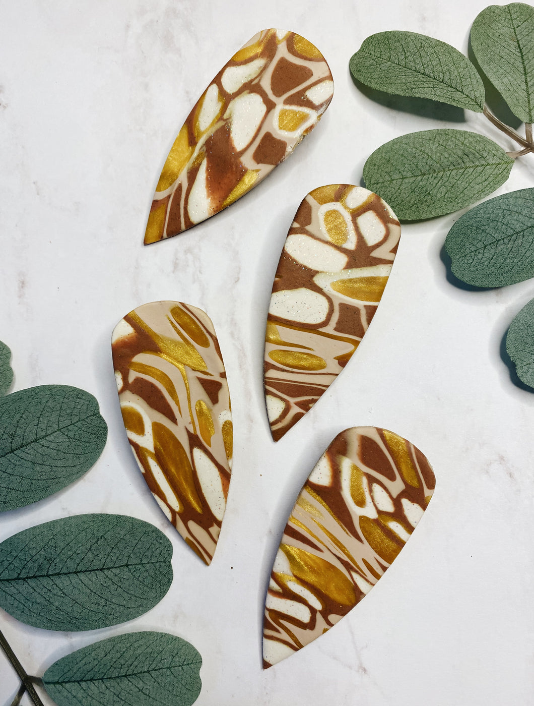 Terrazzo Inspired Earth Tones Barrette