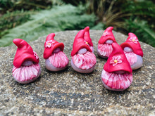 Load image into Gallery viewer, Iridescent Tropical Vacation Pink Tie Dye Mini Gnomes
