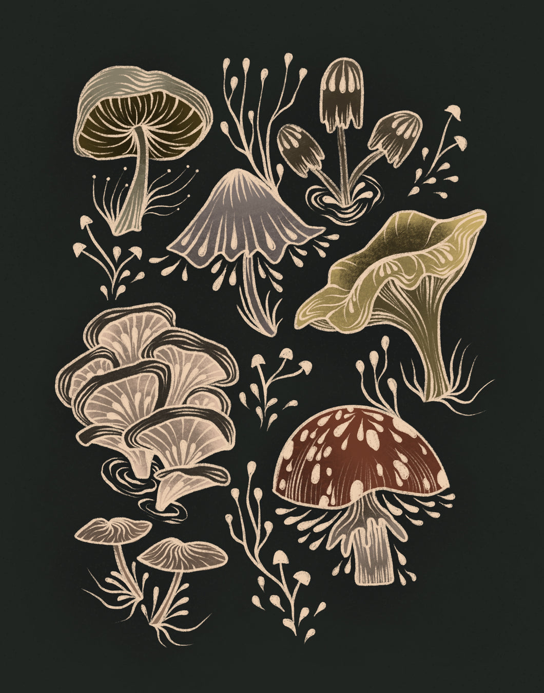 Mushroom Giclee Print (5x7